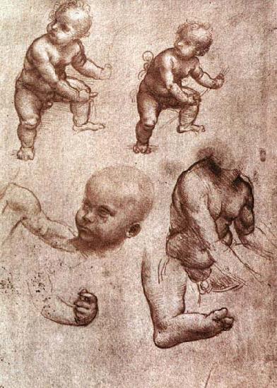 Leonardo  Da Vinci Study of a child France oil painting art